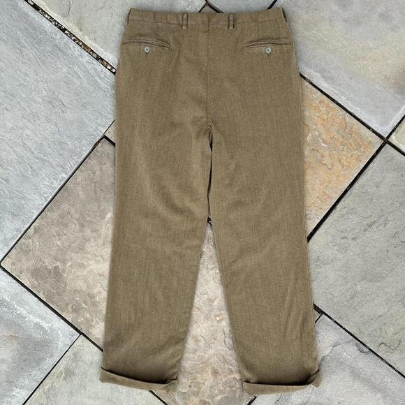 Vintage 90s Knit Pleated Pants Made in Italy - Picture 4 of 6